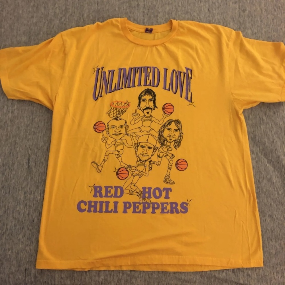 Red Hot Chili Peppers Unlimited Love x Lakers T-Shirt XL